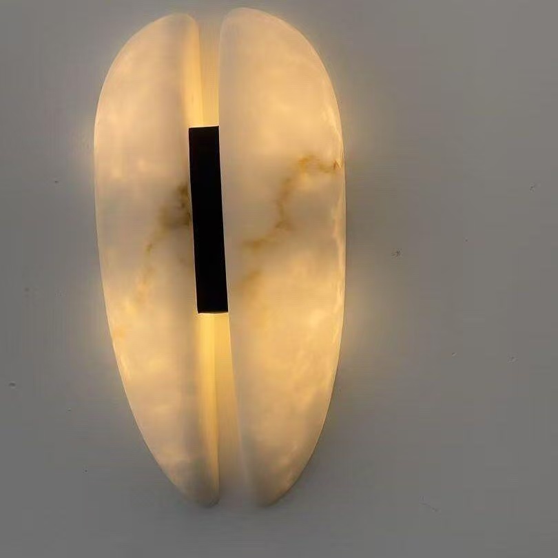 W6003 marble wall light additional real photo