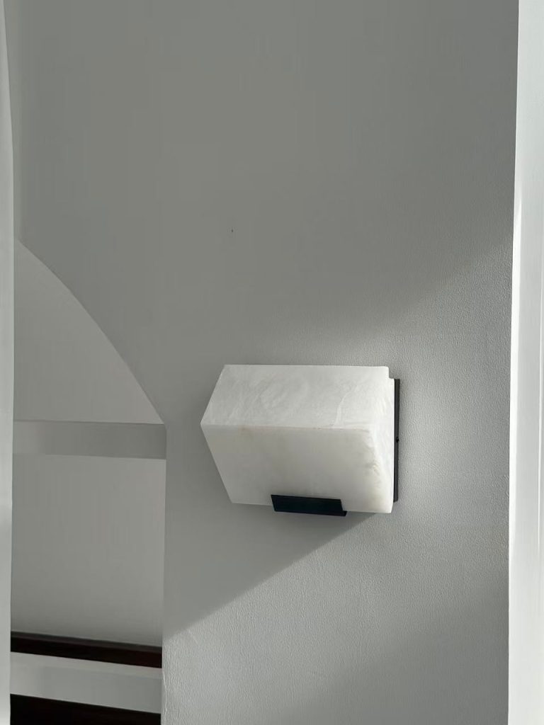 Real W6020 marble wall light product photo, wall installation