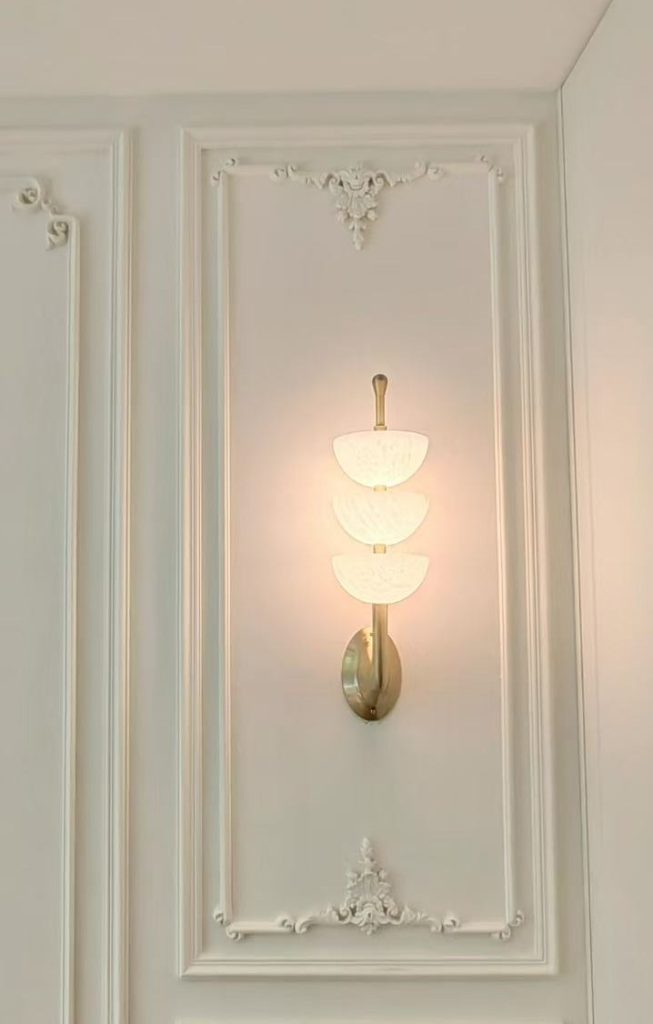 W6024 Marble Wall Light installed